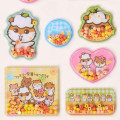 Japan Sanrio Shaker Sticker - Corocorokuririn : Orange - 4