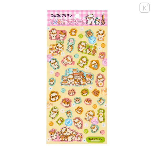 Japan Sanrio Puffy Glossy Sticker - Corocorokuririn : Pink - 1