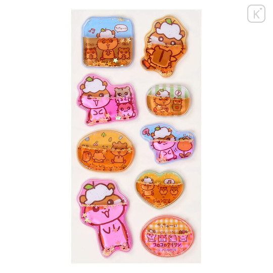 Japan Sanrio Water-in Sticker - Corocorokuririn : Light Blue - 2