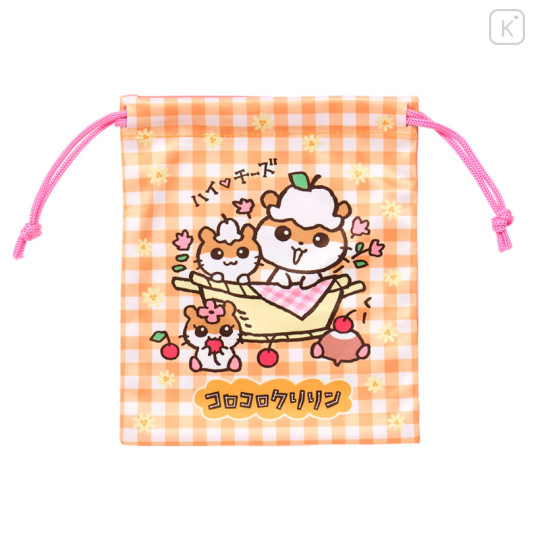 Japan Sanrio Drawstring Bag - Corocorokuririn : Orange - 1
