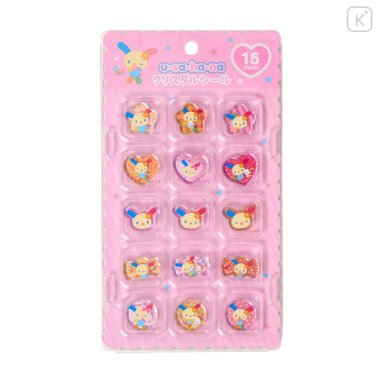 Japan Sanrio Crystal Sticker - Usahana : Pink - 1