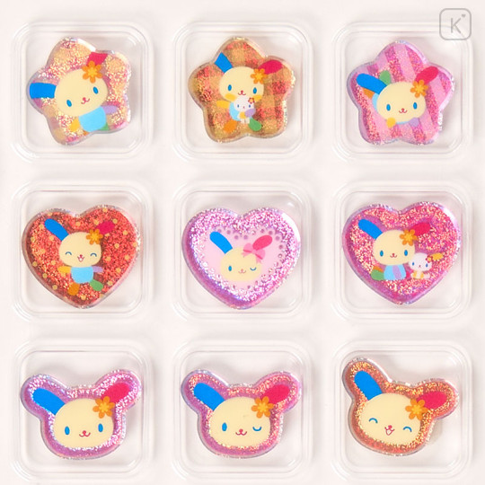 Japan Sanrio Crystal Sticker - Usahana : Pink - 3