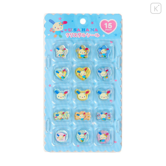 Japan Sanrio Crystal Sticker - Usahana : Blue - 1