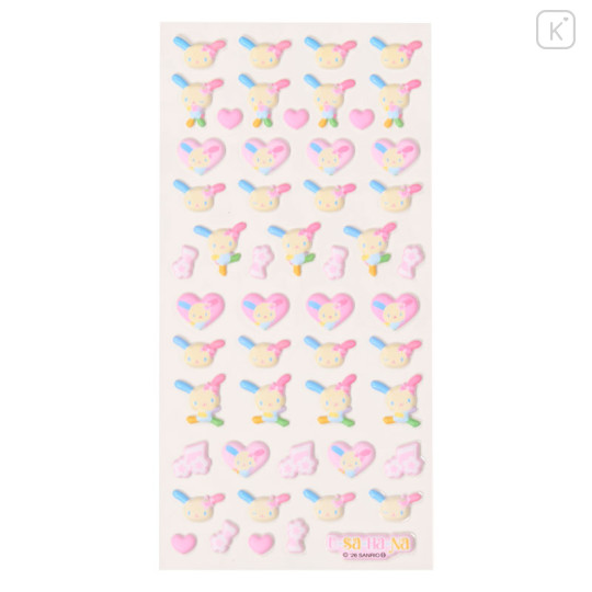 Japan Sanrio Petit Marshmallow Sticker - Usahana : Pink - 2