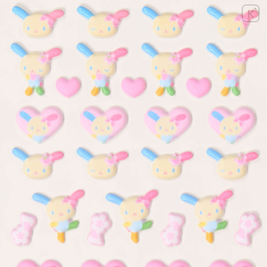 Japan Sanrio Petit Marshmallow Sticker - Usahana : Pink - 3