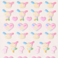 Japan Sanrio Petit Marshmallow Sticker - Usahana : Pink - 3
