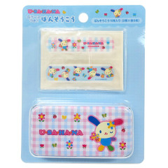 Japan Sanrio Original Bandages with Tin Case - Usahana : Blue