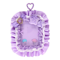 Japan Sanrio Original Card Holder - Little Twin Stars : Enjoy Idol Colorful Ribbon