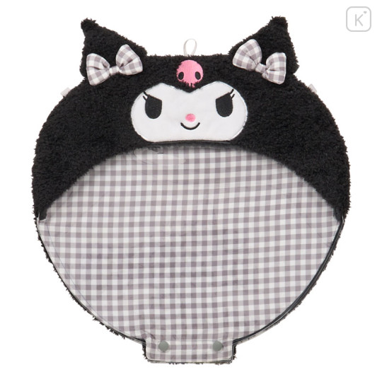 Japan Sanrio Original Fan Case - Kuromi : Enjoy Idol Colorful Ribbon - 1