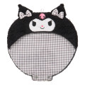 Japan Sanrio Original Fan Case - Kuromi : Enjoy Idol Colorful Ribbon - 1