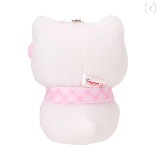Japan Sanrio Original Mascot Holder with Ramune - Hello Kitty : Snowman - 3