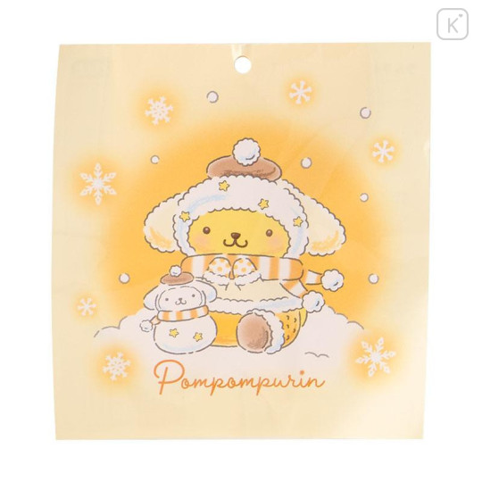 Japan Sanrio Original Mascot Holder with Ramune - Pompompurin : Snowman - 4