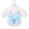 Japan Sanrio Original Mascot Holder with Ramune - Cinnamoroll : Snowman - 2