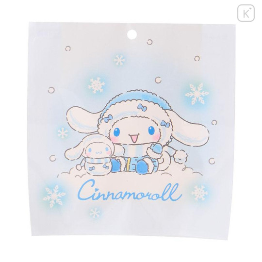 Japan Sanrio Original Mascot Holder with Ramune - Cinnamoroll : Snowman - 4