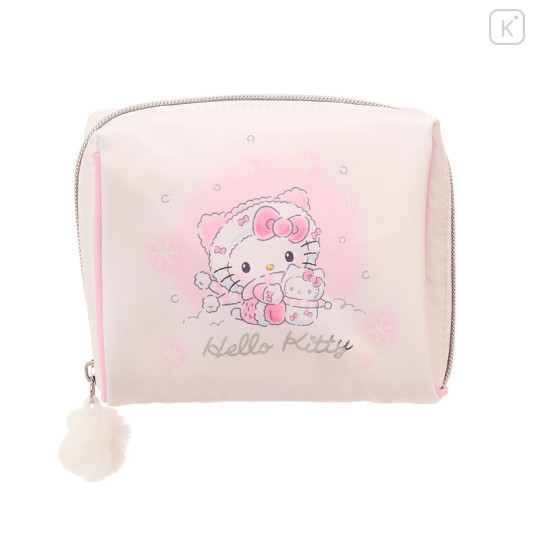 Japan Sanrio Original Pouch with Sweets - Hello Kitty : Snowman - 1