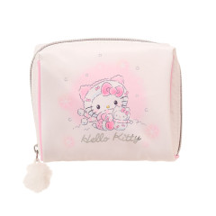 Japan Sanrio Original Pouch with Sweets - Hello Kitty : Snowman