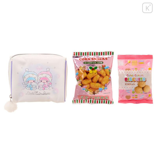 Japan Sanrio Original Pouch with Sweets - Little Twin Stars : Snowman - 4