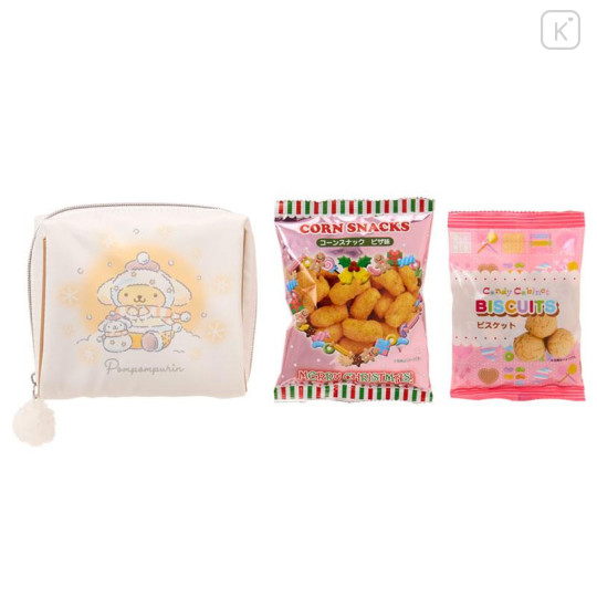 Japan Sanrio Original Pouch with Sweets - Pompompurin : Snowman - 4