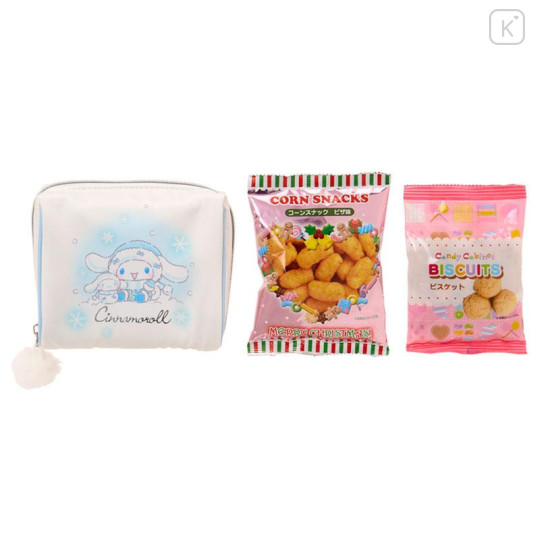 Japan Sanrio Original Pouch with Sweets - Cinnamoroll : Snowman - 4