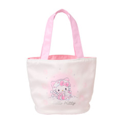 Japan Sanrio Original Tote Bag with Sweets - Hello Kitty : Snowman