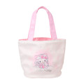 Japan Sanrio Original Tote Bag with Sweets - Hello Kitty : Snowman - 1