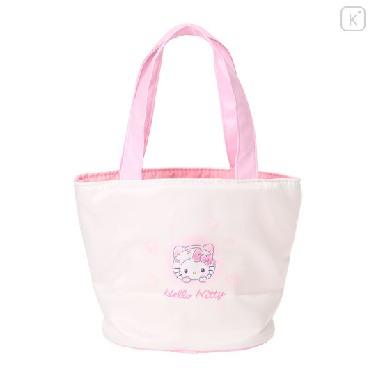 Japan Sanrio Original Tote Bag with Sweets - Hello Kitty : Snowman - 2
