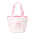 Japan Sanrio Original Tote Bag with Sweets - Hello Kitty : Snowman - 2