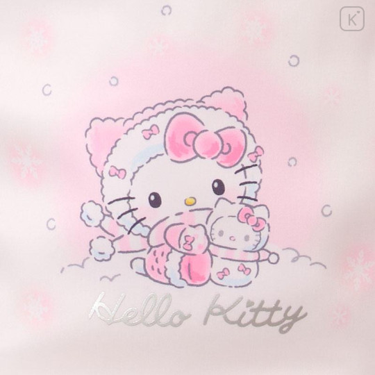 Japan Sanrio Original Tote Bag with Sweets - Hello Kitty : Snowman - 6