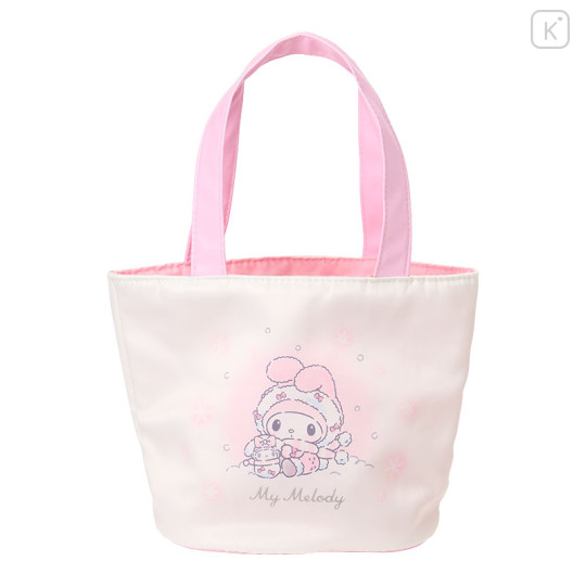 Japan Sanrio Original Tote Bag with Sweets - My Melody : Snowman - 1