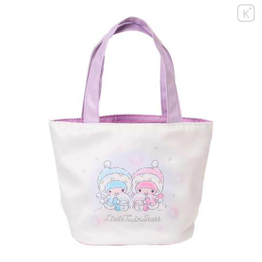 Japan Sanrio Original Tote Bag with Sweets - Little Twin Stars : Snowman - 1