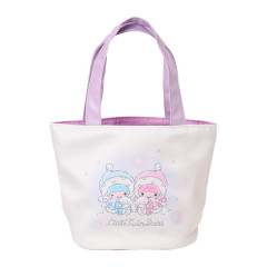 Japan Sanrio Original Tote Bag with Sweets - Little Twin Stars : Snowman