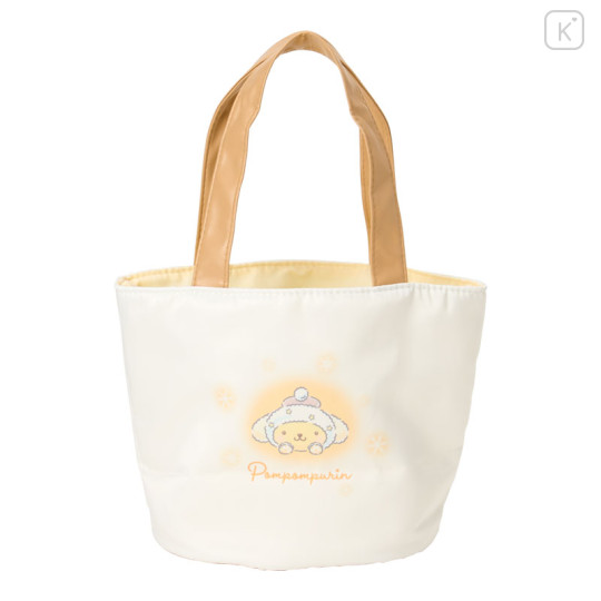 Japan Sanrio Original Tote Bag with Sweets - Pompompurin : Snowman - 2