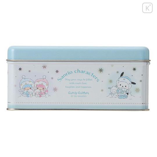 Japan Sanrio Original Tin Case with Biscuits - Snowman - 6