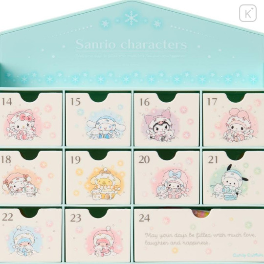 Japan Sanrio Original Advent Chest with Sweets - Snowman - 4