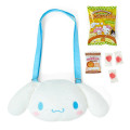 Japan Sanrio Original Kids Face-Shaped Shoulder Bag with Candy - Cinnamoroll - 1