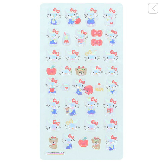 Japan Sanrio Bonbon Drop Seal 3D Sticker - Hello Kitty : Churukira Red - 2