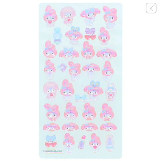 Japan Sanrio Bonbon Drop Seal 3D Sticker - My Melody : Churukira - 2