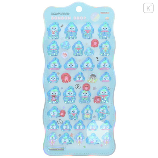 Japan Sanrio Bonbon Drop Seal 3D Sticker - Hangyodon : Churukira - 1