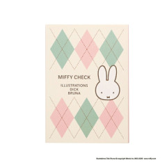 Japan Miffy Flip Memo - Miffy : Miffy Check White