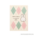 Japan Miffy Flip Memo - Miffy : Miffy Check White - 1