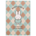 Japan Miffy Flip Memo - Miffy : Miffy Check Blue - 1