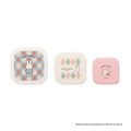 Japan Miffy Nesting Food Storage Container Set - Miffy Check - 1