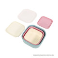 Japan Miffy Nesting Food Storage Container Set - Miffy Check - 2