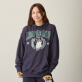 Japan Mofusand Sweatshirt Hoodie (M) - Slugger Cat Navy - 2