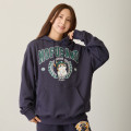 Japan Mofusand Sweatshirt Hoodie (M) - Slugger Cat Navy - 3