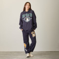 Japan Mofusand Sweatshirt Hoodie (M) - Slugger Cat Navy - 4
