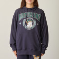 Japan Mofusand Sweatshirt Hoodie (L) - Slugger Cat Navy - 5