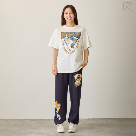 Japan Mofusand Sweatpants (M) - Pitcher Cat Navy - 6