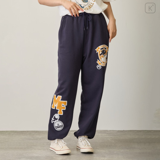 Japan Mofusand Sweatpants (L) - Pitcher Cat Navy - 4
