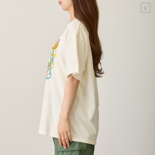 Japan Mofusand T-Shirt (M) - The Cat Day Archives White - 6